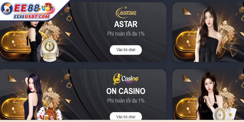  Casino EE88 thiết lập mức thưởng hấp dẫn hơn so với nhiều nền tảng